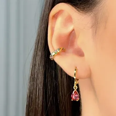 PIERCING OVAL CRAVEJADO COLOR