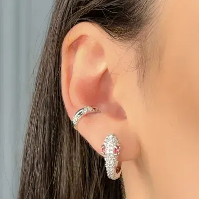 PIERCING OVAL CRAVEJADO CRISTAL