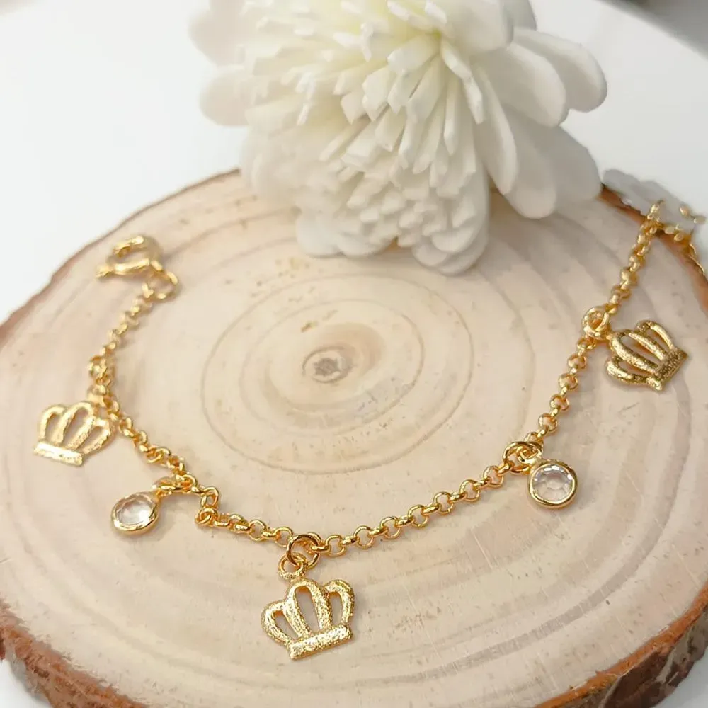PULSEIRA INFANTIL DE COROA COM ZIRCONIA